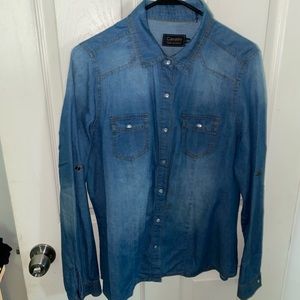 Jean Button Down Long Sleeve